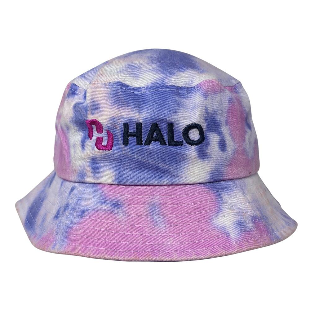 Halo Fitted Bucket Hat Multi One Size Embroidered Tie Dye In Your Face Apparel
